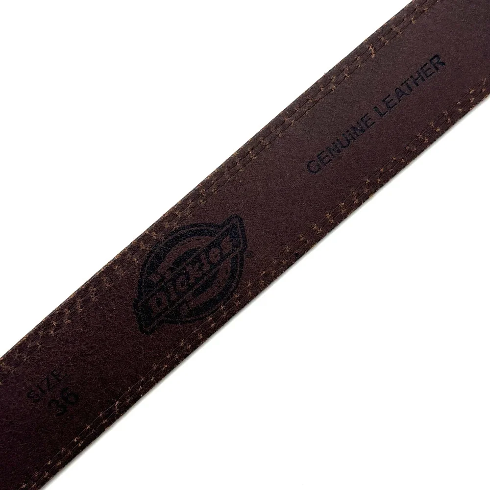 Dickies 11DI02F9 Brown Full Grain Genuine Leather Men's Belt 36 35-39